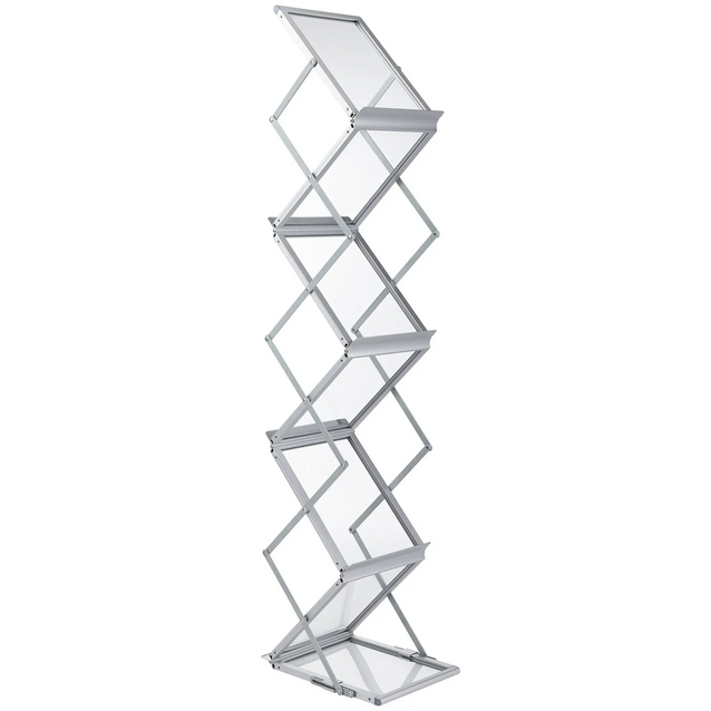 A4 Portable Brochure Stand – Foldable Literature Rack with Carry Bag ...