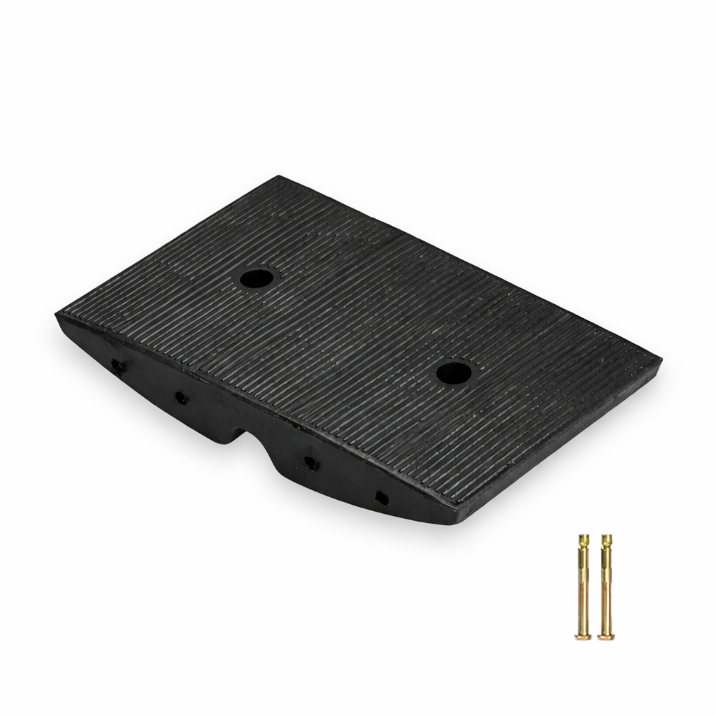 Home Gutter Ramp Rubber Driveway Gutter Ramp – Black Angle Section – BIZ DISPLAY ELITE