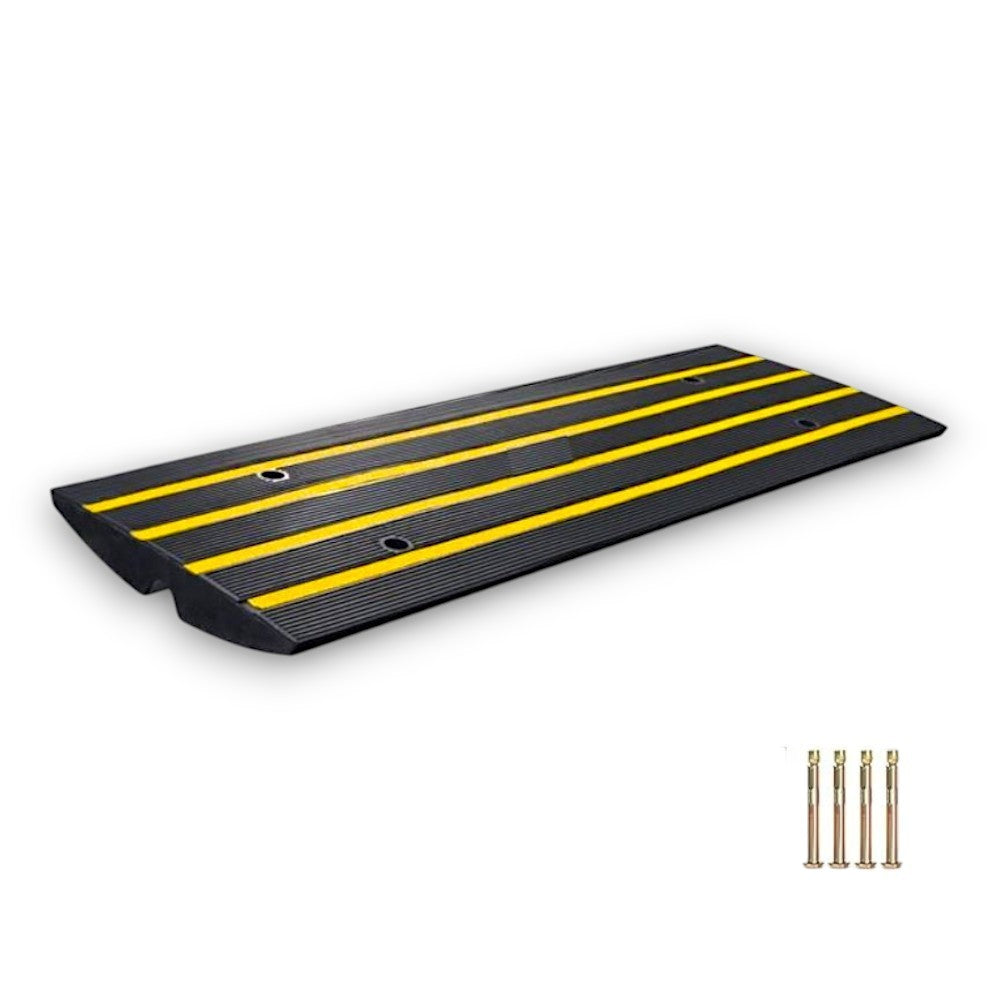 Rubber Driveway Kerb Ramp – 1.2m Section, Heavy-Duty Non-Slip Surface ...
