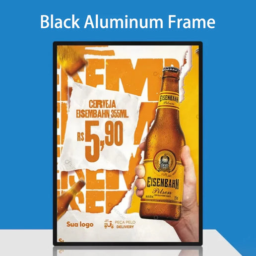 LED Light Box A2 Poster Insert - Black