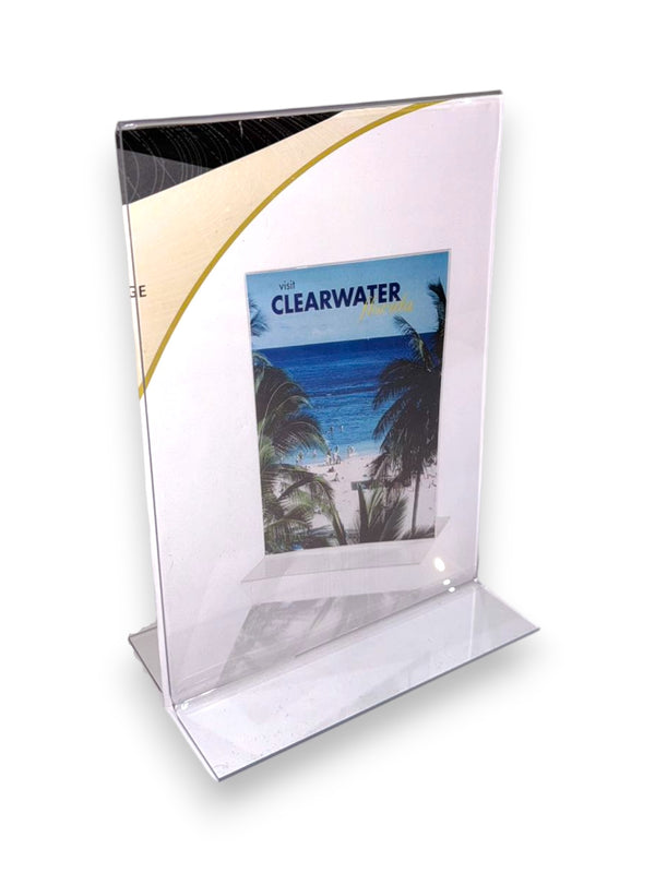 Double Sided A5 Acrylic Sign Holder Portrait - BIZ DISPLAY ELITE