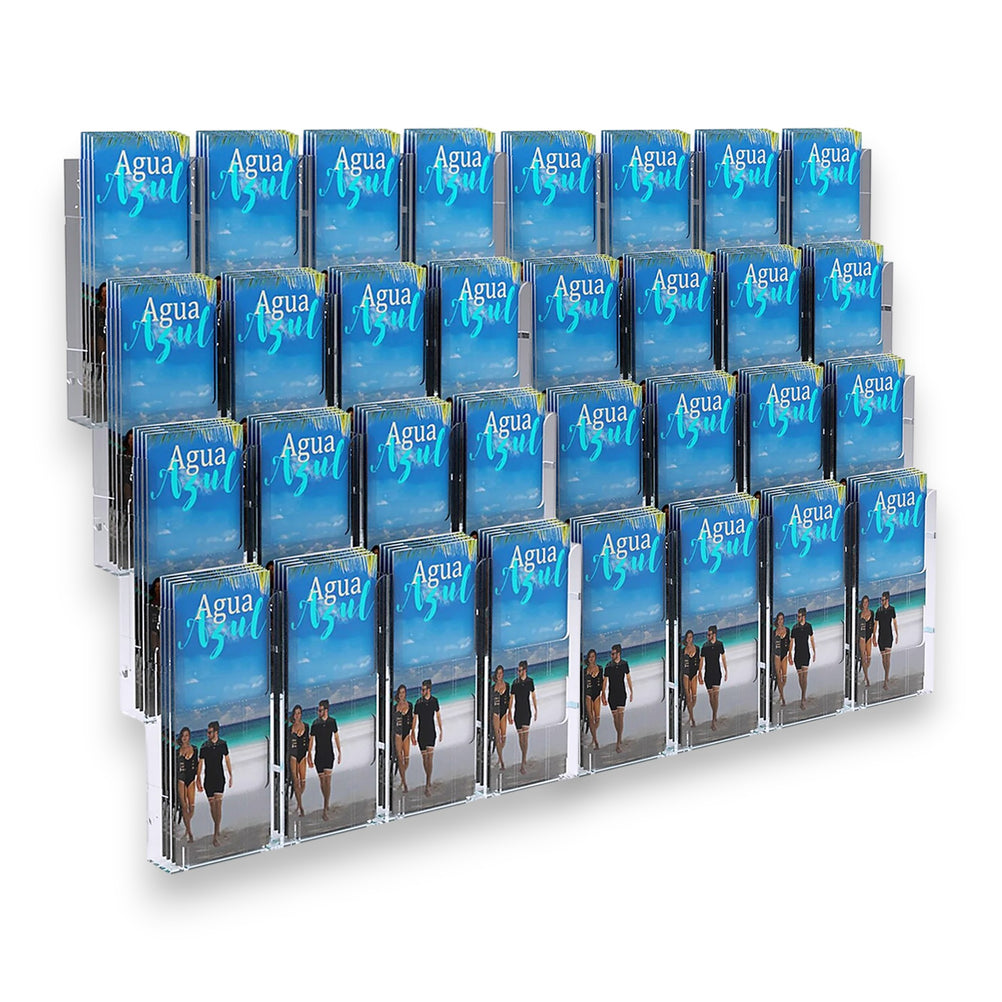 32xDL Wall-Mounted Brochure Holder - Interlocking Display System – BIZ ...